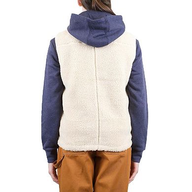 Women's Mountain and Isles Snap Front Sherpa Vest