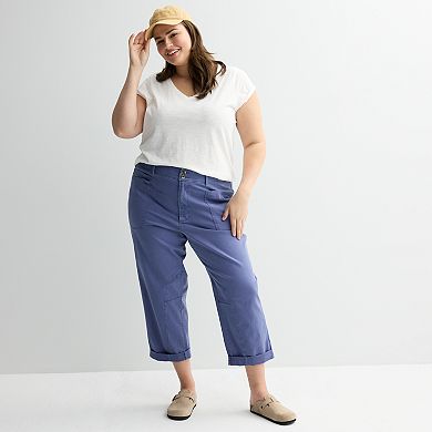 Plus Size Sonoma Goods For Life® Fashion Ankle Utility Pants