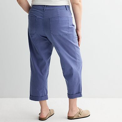 Plus Size Sonoma Goods For Life® Fashion Ankle Utility Pants