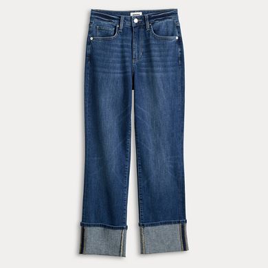 Petite Sonoma Goods For Life® Straight Cuffed Jeans