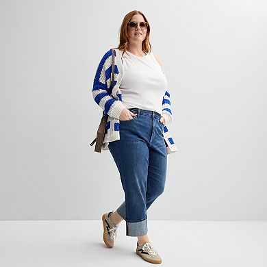 Plus Size Sonoma Goods For Life® Straight Cuff Jeans