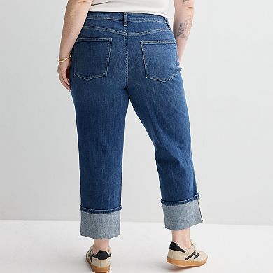 Plus Size Sonoma Goods For Life® Straight Cuff Jeans