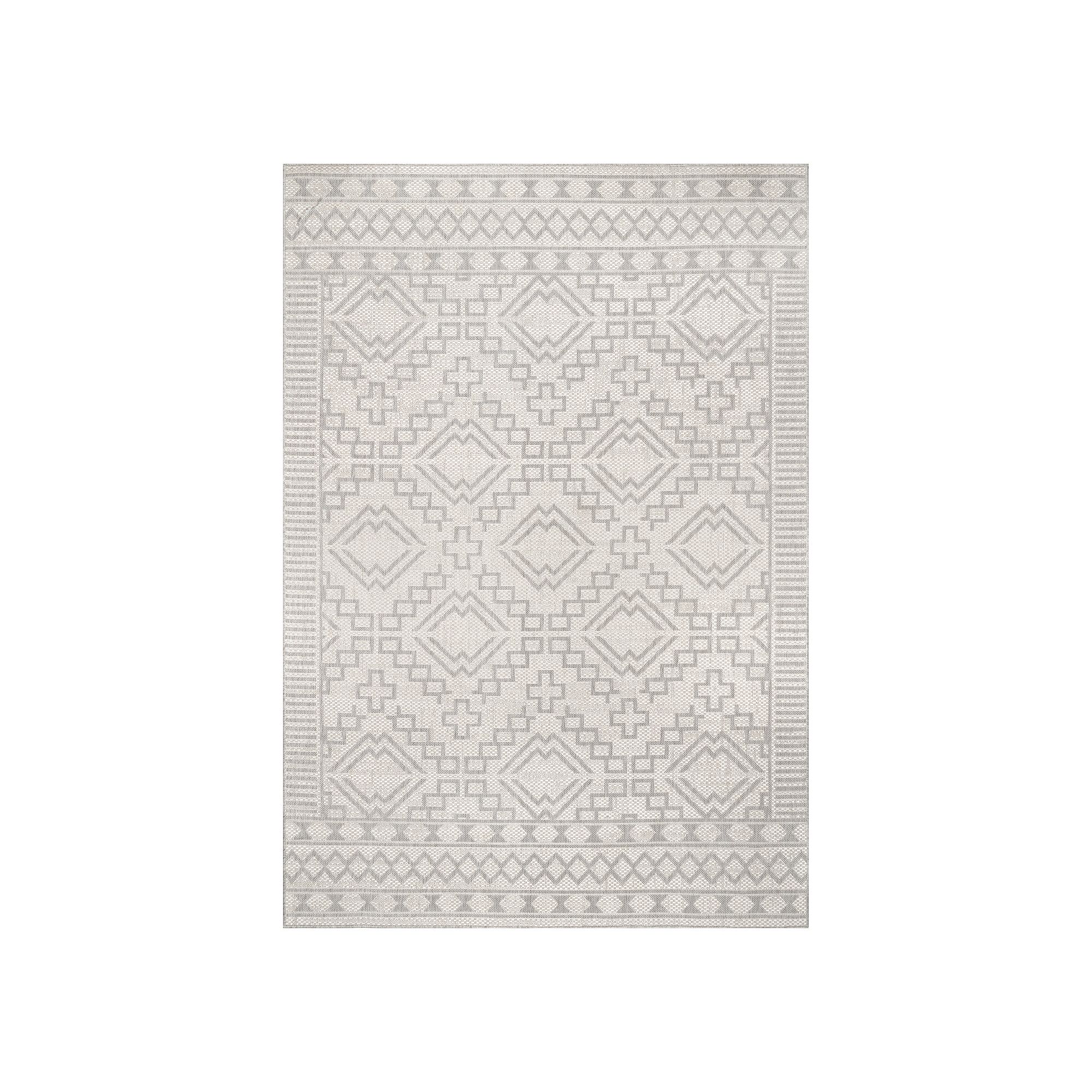 nuLOOM Cari Moroccan Tribal Indoor/Outdoor Area Rug, Gray