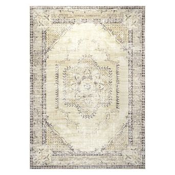 nuLOOM Glenda Faded Medallion Area Rug