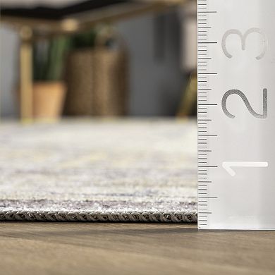 nuLOOM Glenda Faded Medallion Area Rug