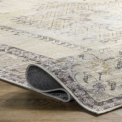 nuLOOM Glenda Faded Medallion Area Rug