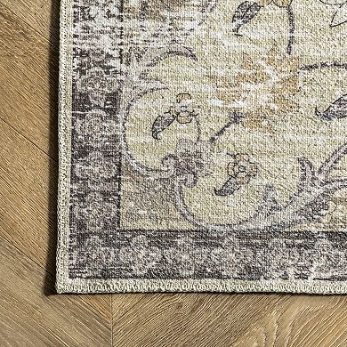 nuLOOM Glenda Faded Medallion Area Rug
