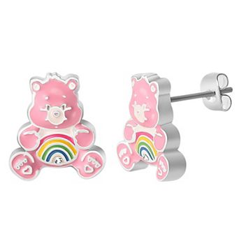 Care Bears Cheer Bear Crystal Stud Earrings