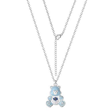 Care Bears Grumpy Crystal Pendant Necklace