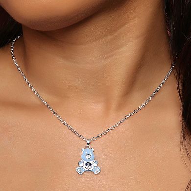 Care Bears Grumpy Crystal Pendant Necklace