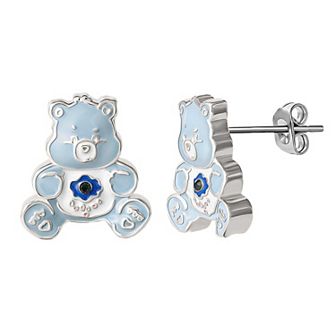 Care Bears Grumpy Crystal Stud Earrings
