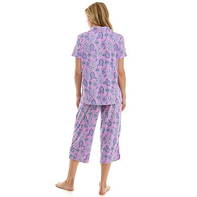 Women's Croft & Barrow® Wonderluxe Pajama Top & Pajama Pants Set