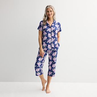 Women's Croft & Barrow® Wonderluxe Pajama Top & Pajama Pants Set