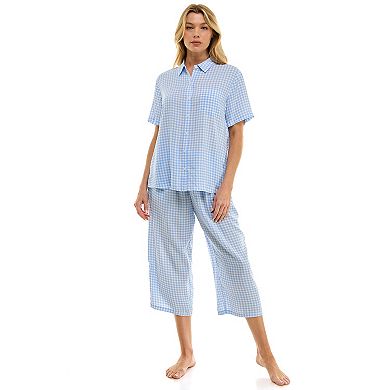 Women's Croft & Barrow® Woven Rayon Pajama Top