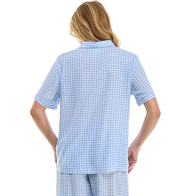 Women's Croft & Barrow® Woven Rayon Pajama Top