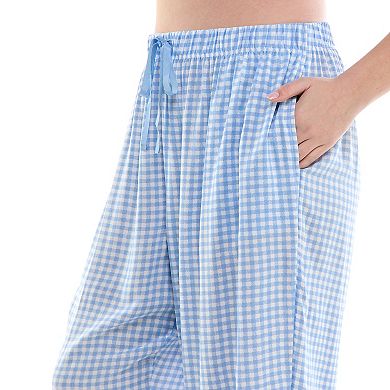 Plus Size Croft & Barrow® Woven Rayon Pajama Capri Pants