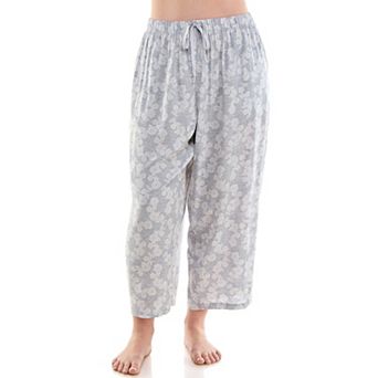 Plus Size Croft & Barrow® Woven Rayon Pajama Capri Pants