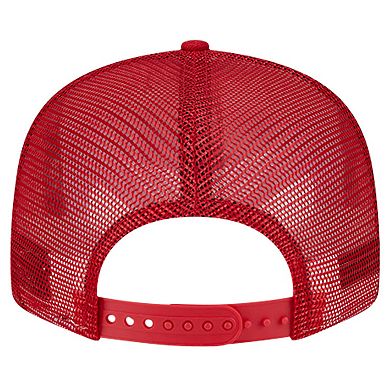 Men's New Era Red Philadelphia Phillies Bikini Bottom Trucker 9FIFTY Snapback Hat