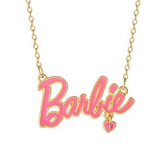 Barbie® Crystal Nameplate Necklace