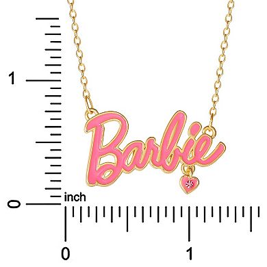Barbie® Crystal Nameplate Necklace