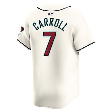 Men's Nike Corbin Carroll White Arizona Diamondbacks Home Limited Player Jersey