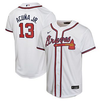 Youth Nike Ronald AcuÃ±a Jr. White Atlanta Braves Home Game Player Jersey