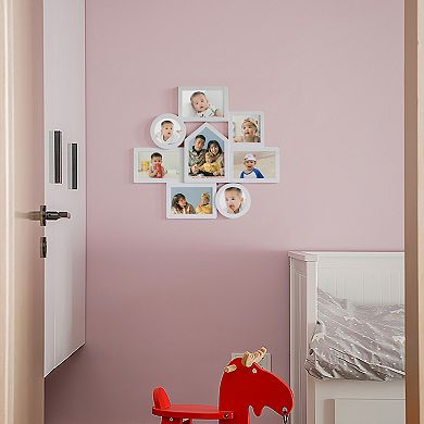 Decorative Modern Wall Mounted Multi Photo Frame Collage Picture Holder for 8 Pictures