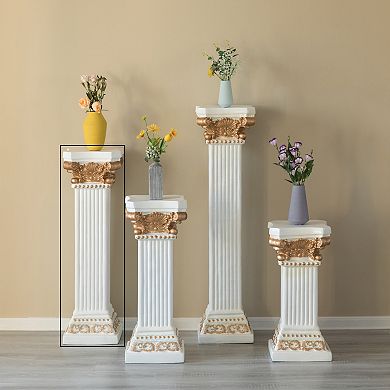 Decorative Modern Fiberglas Plinth Roman Style Column Ionic Pedestal