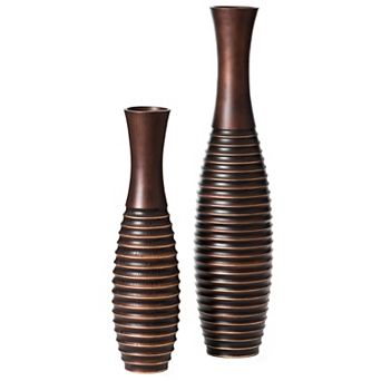 Decorative Contemporary Tall Trumpet Shape Floor Vase