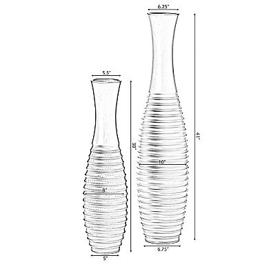 Decorative Contemporary Tall Trumpet Shape Floor Vase