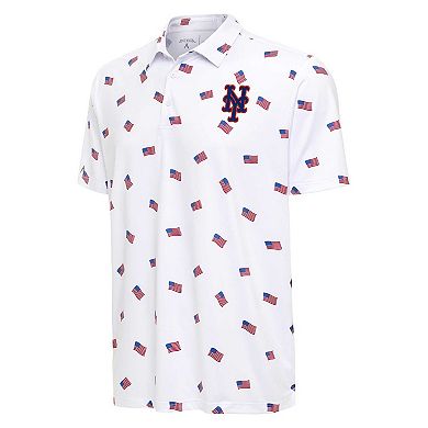Men's Antigua White New York Mets Americana Polo