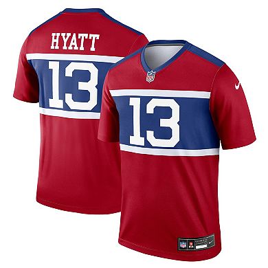 Men's Nike Jalin Hyatt Century Red New York Giants Alternate Legend ...