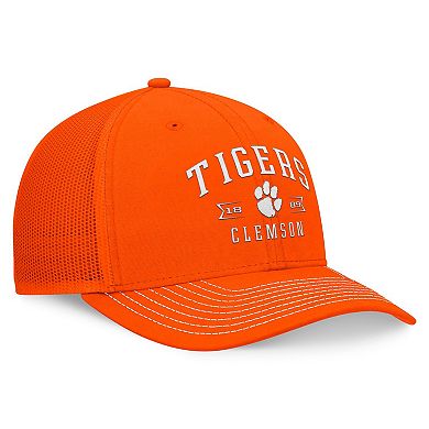 Men's Top of the World Orange Clemson Tigers Carson Trucker Adjustable Hat