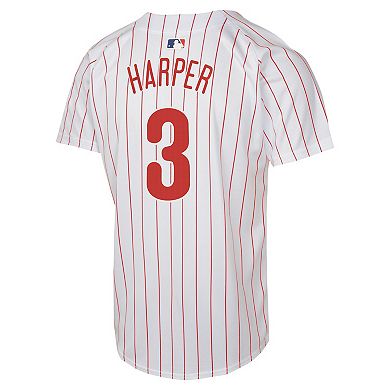 Youth Nike Bryce Harper White Philadelphia Phillies Home Game Player Jersey