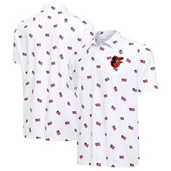 Men's Antigua White Baltimore Orioles Americana Polo