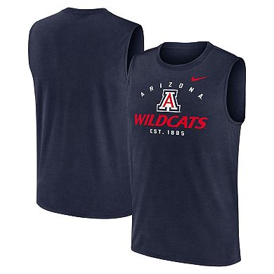 Men's Nike Navy Arizona Wildcats Primetime Legend Lock Up Performance Muscle Tank Top