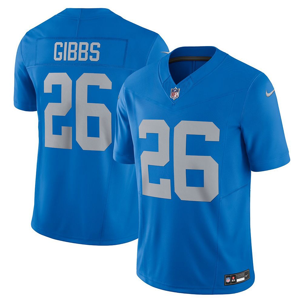 Men's Nike Jahmyr Gibbs Blue Detroit Lions Vapor F.U.S.E.