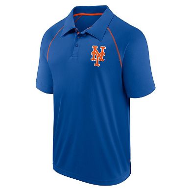 Men's Fanatics Royal New York Mets Strong Alone Raglan Polo