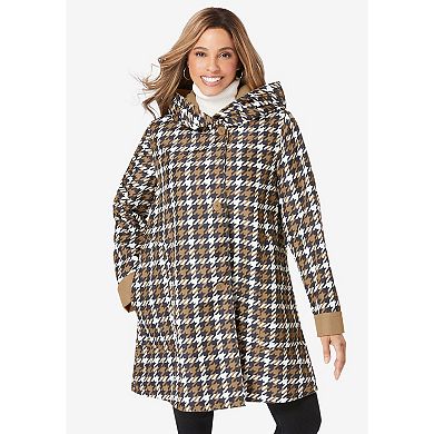 Jessica London Women's Plus Size Reversible A-Line Raincoat