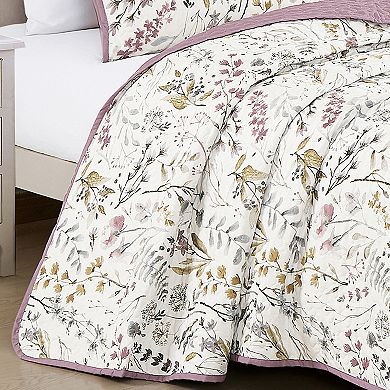 Marcielo 3pcs Printed Quilt Bedspread Set Bedding Coverlet Set