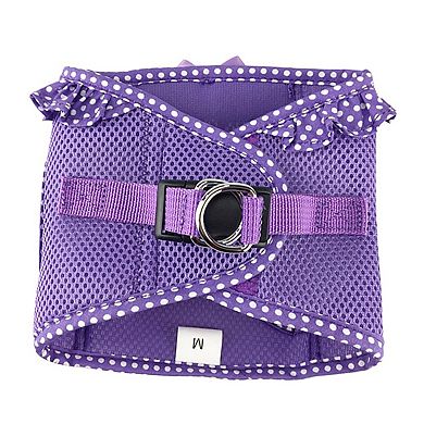 Doggie Design American River Choke Free Dog Polka Dot Ruffle Harness