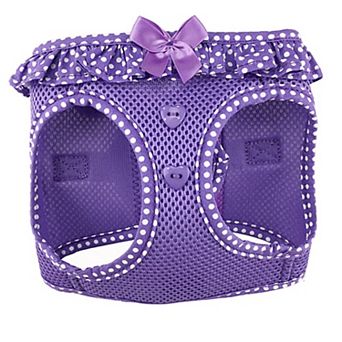 Doggie Design American River Choke Free Dog Polka Dot Ruffle Harness
