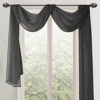 Celine Sheer Sheer Curtain Scarf Valance