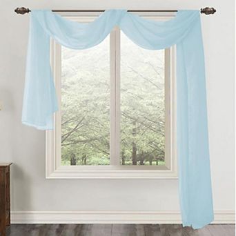 Celine Sheer Sheer Curtain Scarf Valance