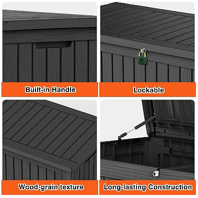 150 Gal. Resin Outdoor Storage Deck Box