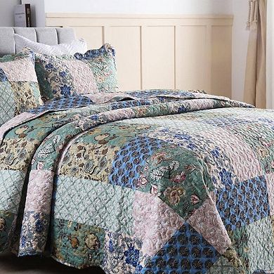 Marcielo 3pcs Printed Quilt Bedspread Set Bedding Coverlet Set