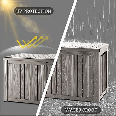 120 Gal. Resin Outdoor Storage Deck Box