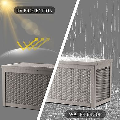 260 Gal. Resin Outdoor Storage Deck Box