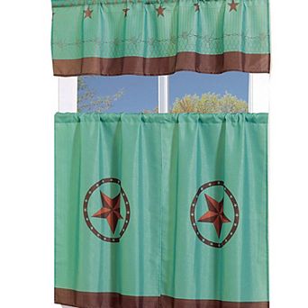 Marcielo 3 pc Printed Kitchen Curtain Stars