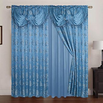 Clayton Two Pack Double Panel Elegant Thermal Insulated Grommet Curtain Panels